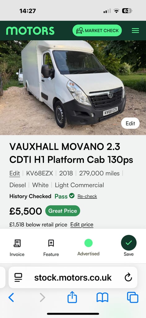 2017 Vauxhall Combo 2000 1.3 CDTI 16V 95ps H1 Van Euro 6 PANEL VAN Diesel Manual
