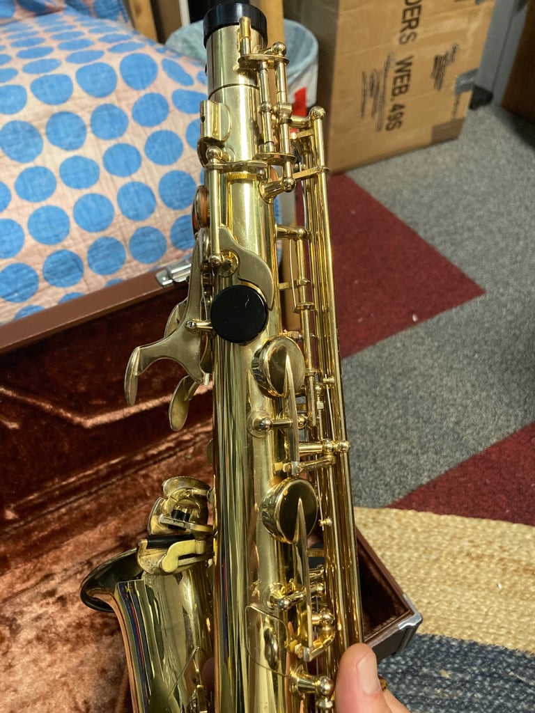 Yamaha YAS 32 purple logo, alto sax in excellent condition 