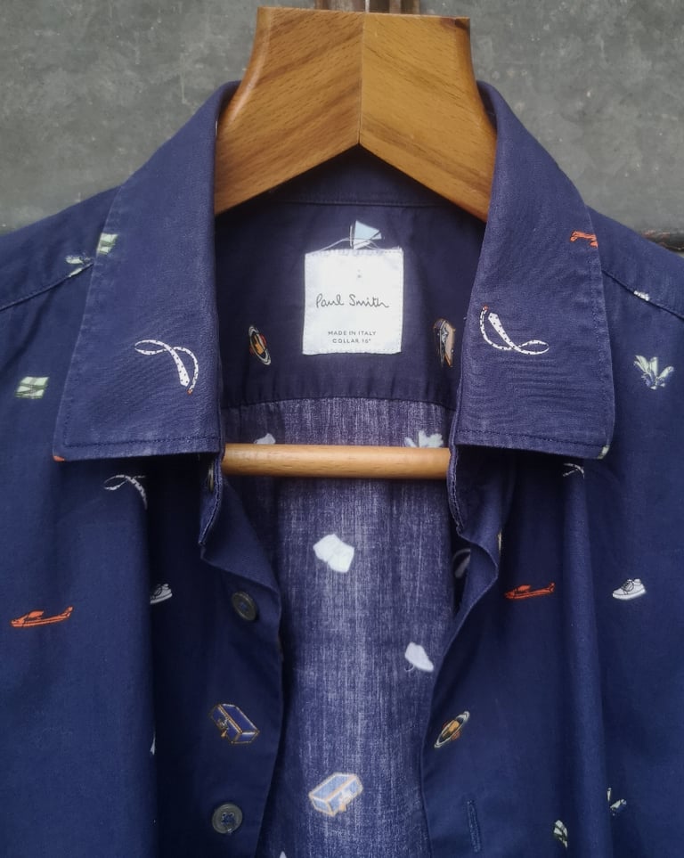 image for Sold out/vintage Paul Smith pattern men's shirt