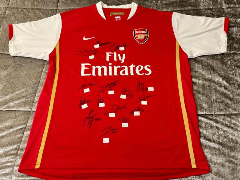 image for Signed arsenal 2006-2008 home shirt XL