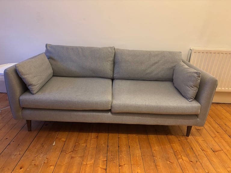 image for 2x grey 4 seater sofa 