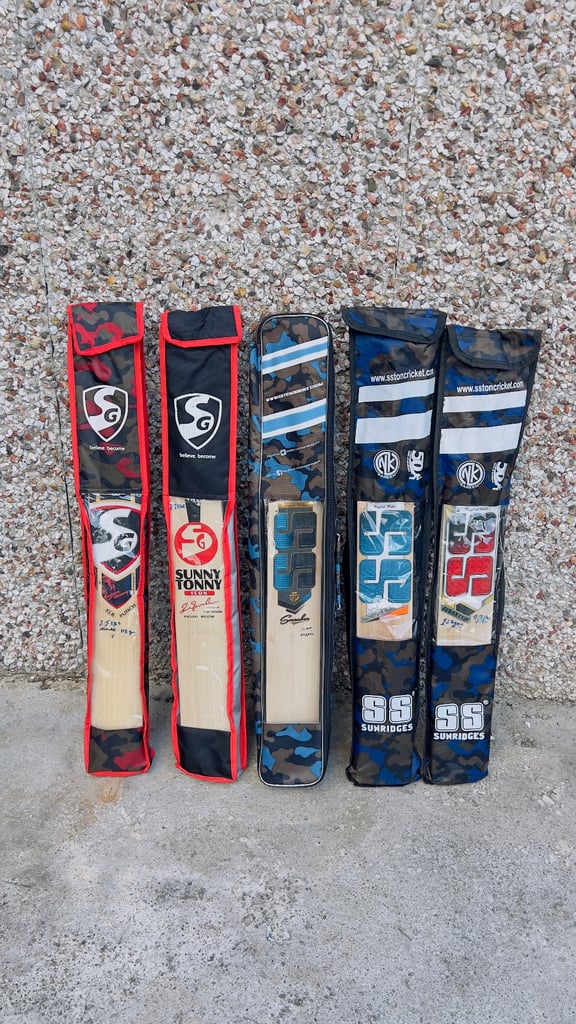 image for CRICKET BATS - ENGLISH WILLOW - PRO QUALITY- GRADE 1 - SS TON / MRF / SG / CA / CEAT / SF / NB &More