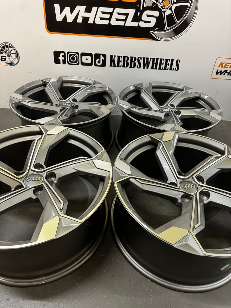 19" AUDI 2023 RSQ8 REPLACEMENT ALLOY WHEELS A3 A4 A5 A6 A7 A8 S3 S4 S5 S6 Q3 Q5 VW GOLF MK5 MK6 MK7 