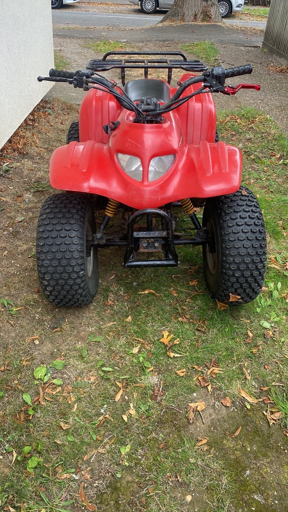 2 stroke 100cc quad runs well very fast