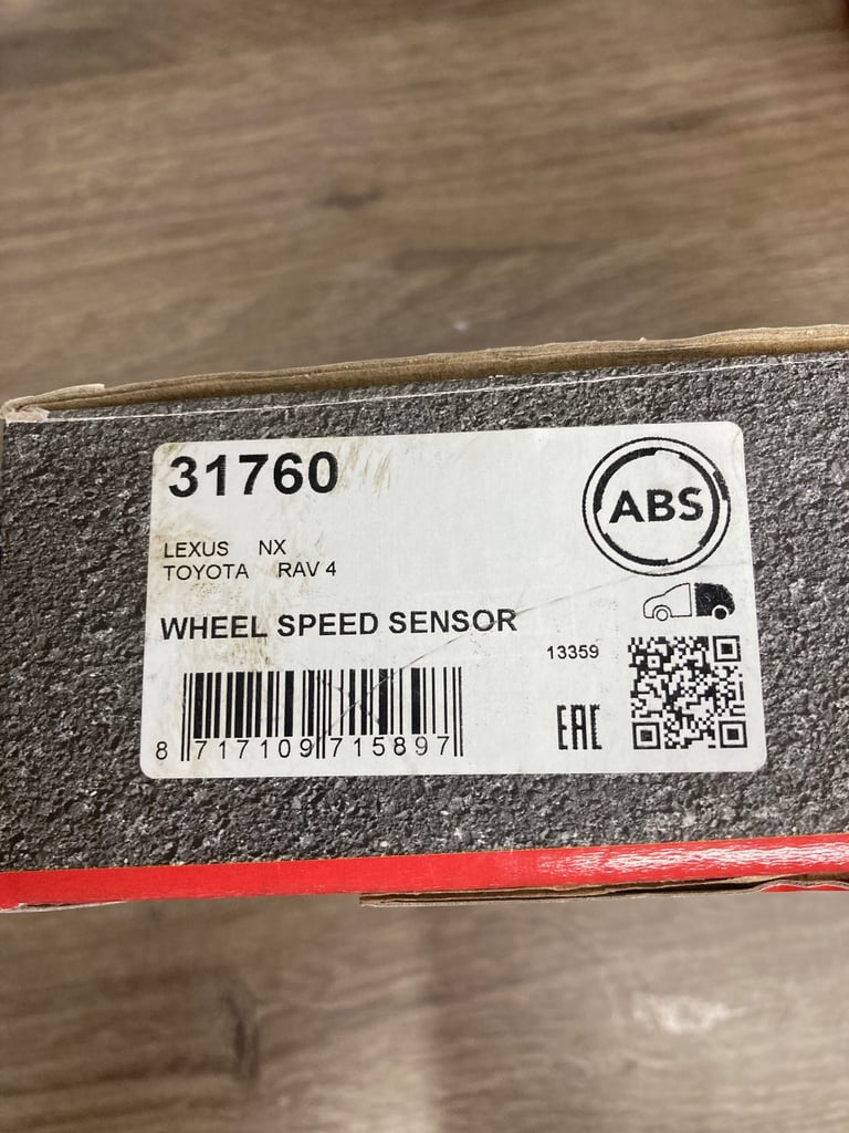 Toyota Rav4 ABS Sensors 2013-2019 front & Rear £10 ea or £16 Pair (p&p £4)