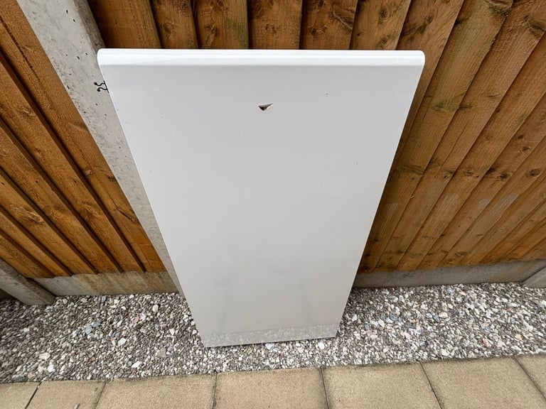 Used Stylish Gloss White Console Table With Drawer Office Desk