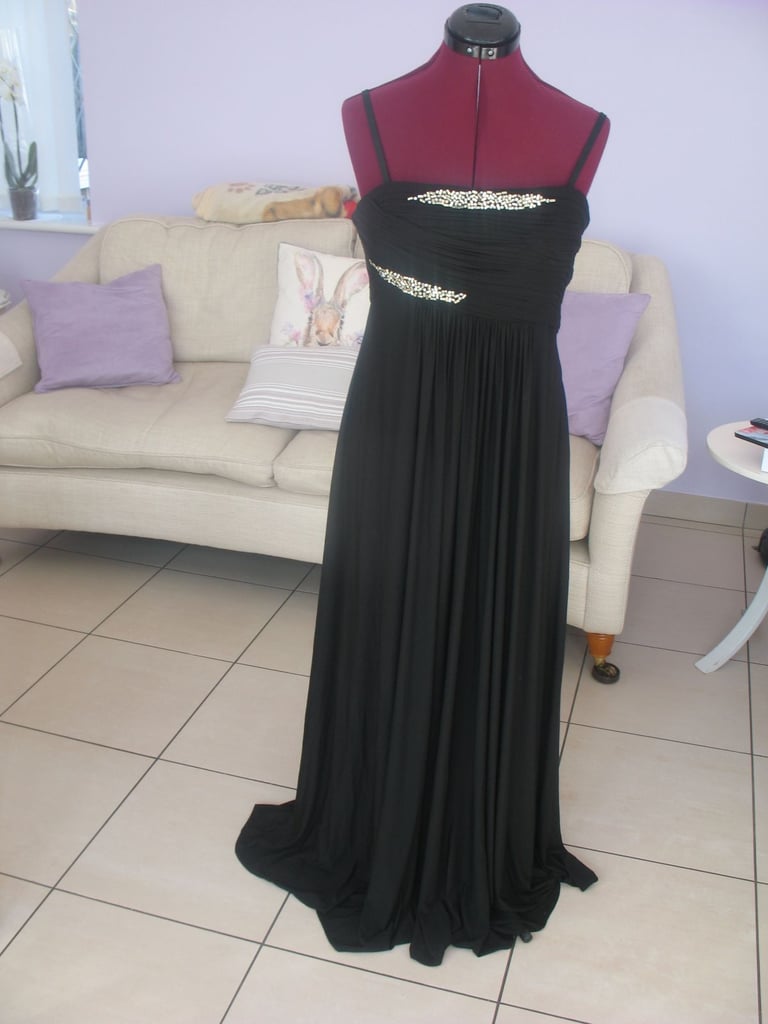 image for Coast long black evening dress size 14