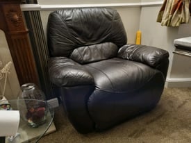 Leather Brown Single Sofa Chair Recliner 