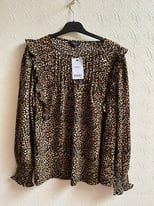 BNWT Next animal print blouse size 16