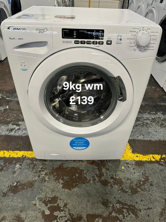 image for Candy 9kg washing machine 🌟 Free Delivery 🌟 120 Days Warranty 🌟 