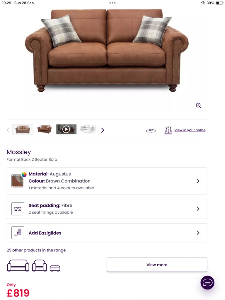 One sofa bed, one sofa
