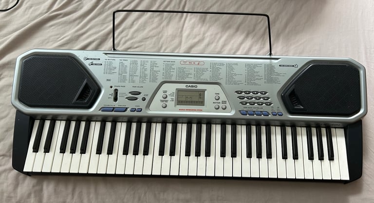 image for Casio CTK -491 (61 keys) keyboard  with powers supply, sustain pedal and manual