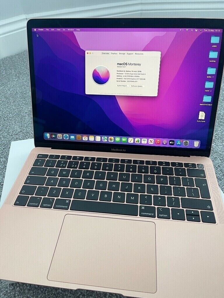 Rose Gold 13.3' Apple MacBook Air 1.6GHz Core i5 8GB 128GB SSD ...
