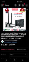 image for UNIVERSAL TABLE TOP TV STAND