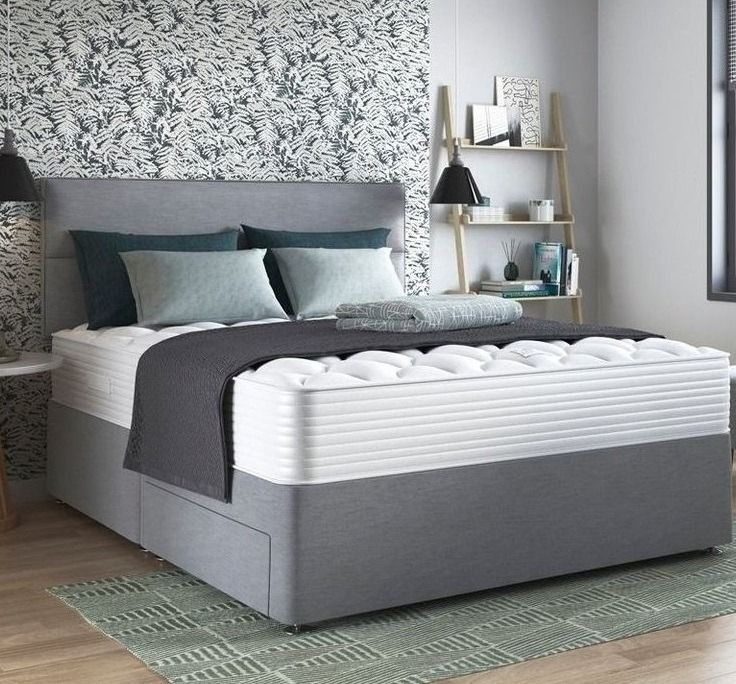 Plush Velvet Divan Double Bed Complete Set ** CASH ON DELIVERY ---- TODAY DELIVERY