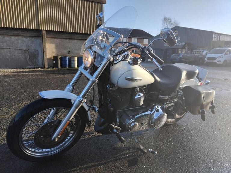 2006 56 HARLEY DAVIDSON FXDC SUPER GLIDE CU 1584 SUPERGLIDE CUSTOM CRUISER WHITE