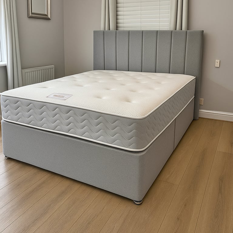 Compact Divan Bed Base, Optional Mattress and Drawers, Delivery Available All Over UK