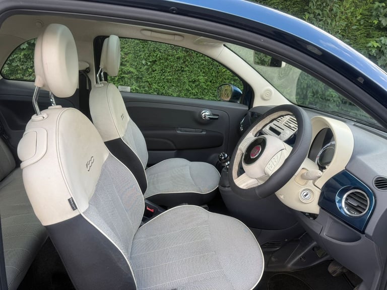Fiat 500 1.2 Lounge Euro 6 (s/s) 3dr with 11 Months MOT&FSH&Panoramic Roof&Leather Seats&£35 Tax Yr