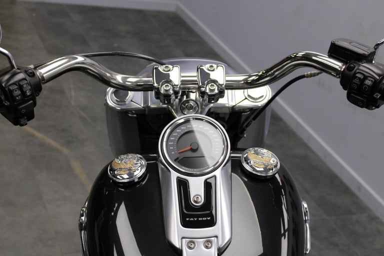 2018 Harley-Davidson FLFBS Softail Fat Boy 114 in Black Tempest