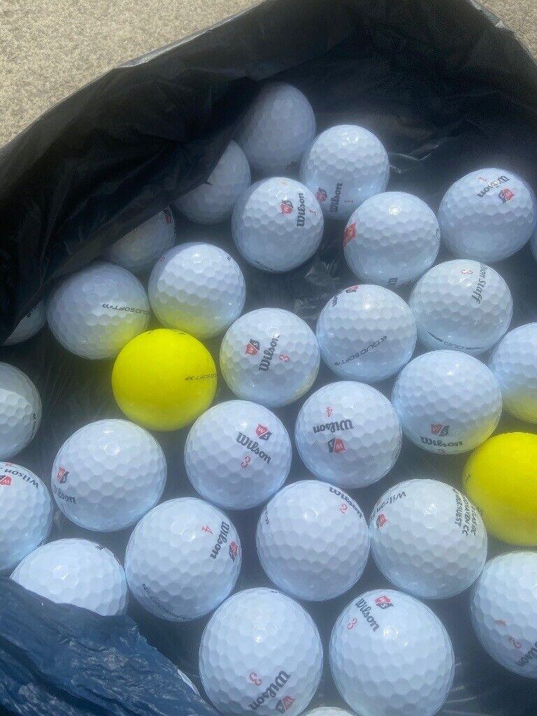 40 Wilson due soft golfballs no lake balls 