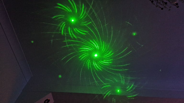 QTX Fractal-250 Green Blue Laser DJ Lighting Effect Equipment (PLEASE READ)