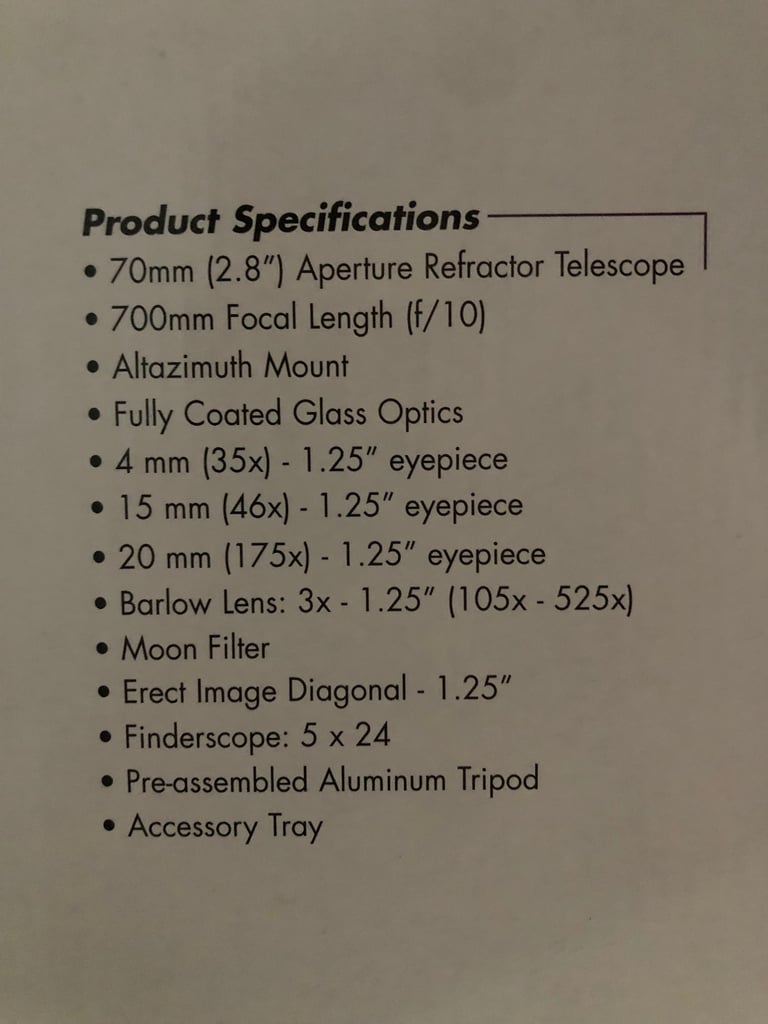 Celestron Powerseeker 70AZ Telescope