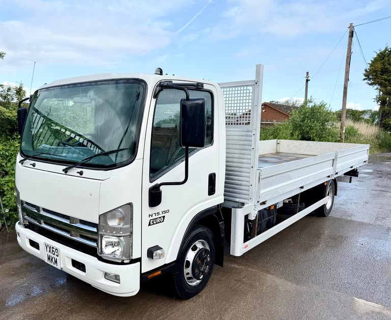 2019 ISUZU FORWARD N75,150 DROPSIDE ALLOY FLATBED 21FT EURO-6 U-LEZ SCAFFOLD