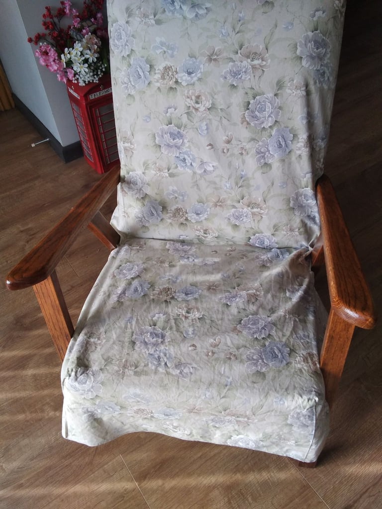 Needs upholstering this easy chair (bedroom)
