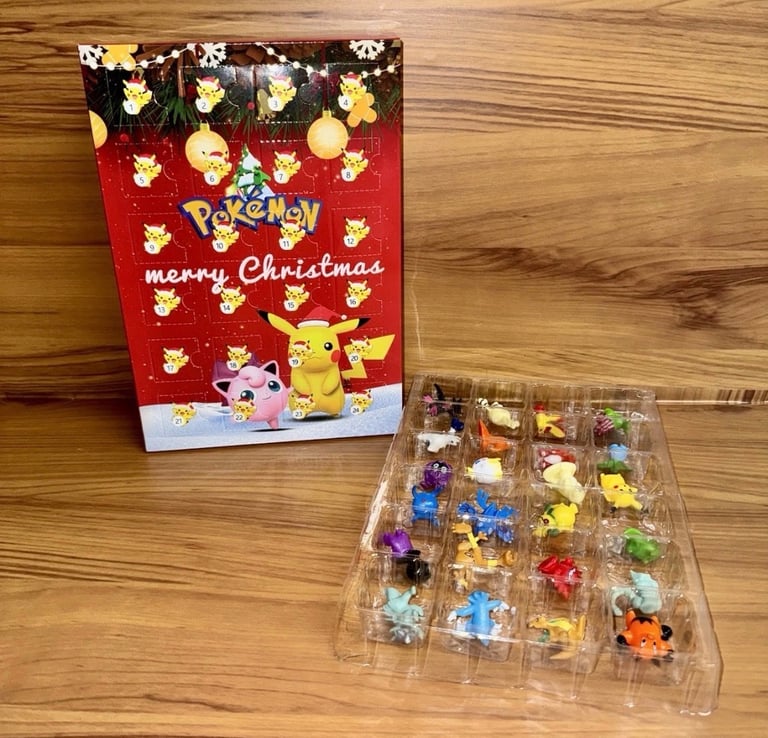 image for Pokemon Mystery Toy Mini Figure Christmas 2025 Advent Calendar Xmas NEW Pikachu