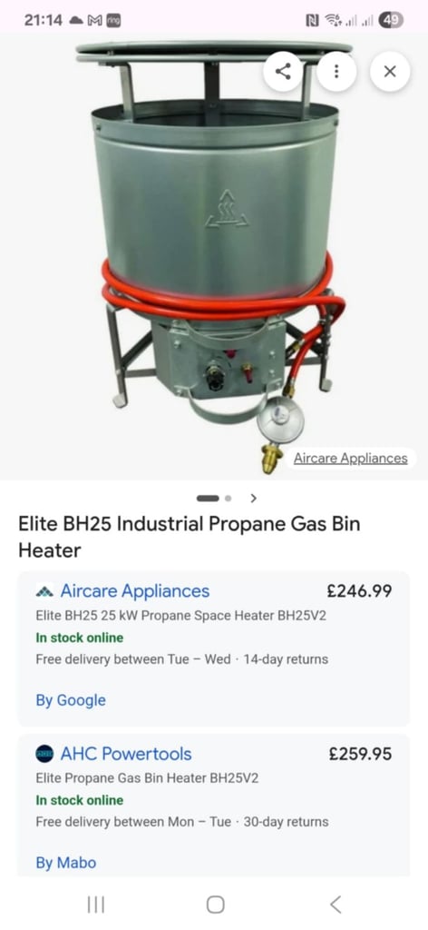 Elite BH25V2 space heater 