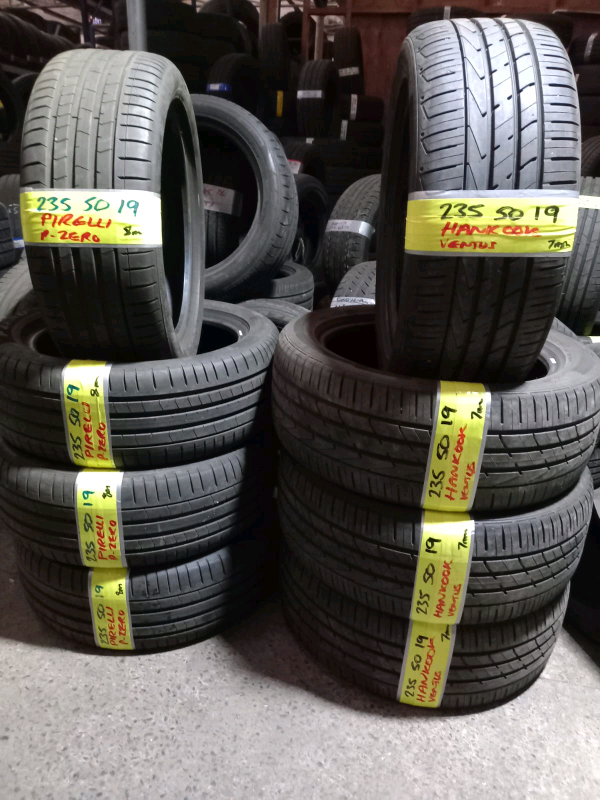 235 50 19 pirelli pzeros 8mm tread only £45 Free fitting and balance