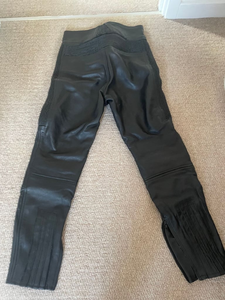 MENS LEATHER BELSTAFF MOTORBIKE TROUSERS