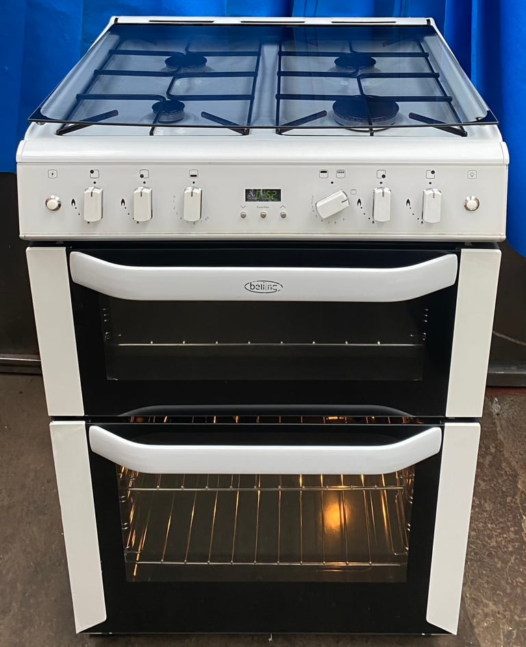 Belling FSG60DOP 60cm Double Oven Gas Cooker - White 