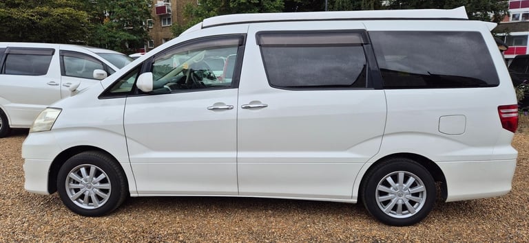 Toyota Alphard 4 Berth Campervan with Rear Conversion and Pop Top Roof