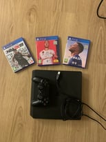 PlayStation 4 slim+3games+2 controllers 
