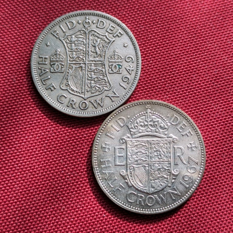 image for 1949+1967 UK Half Crown coins #2