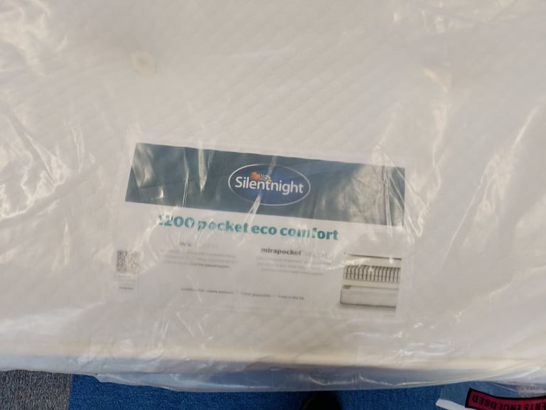 6ft silent night 1200 pocket memory mattress new in packets only £349