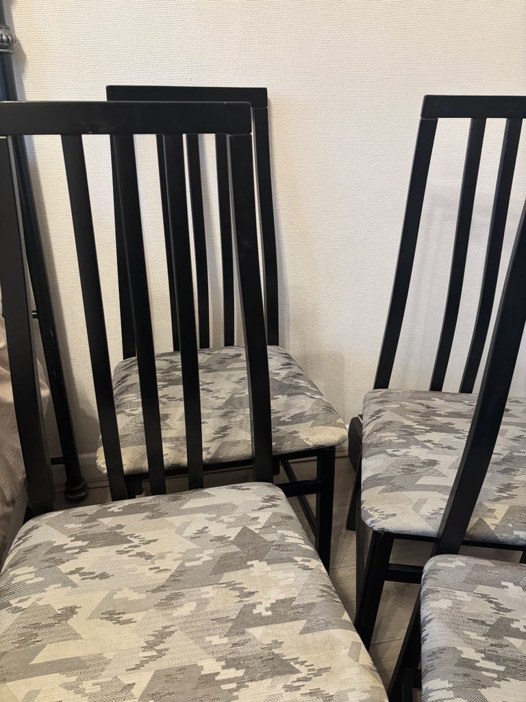 Set of four dining chairs