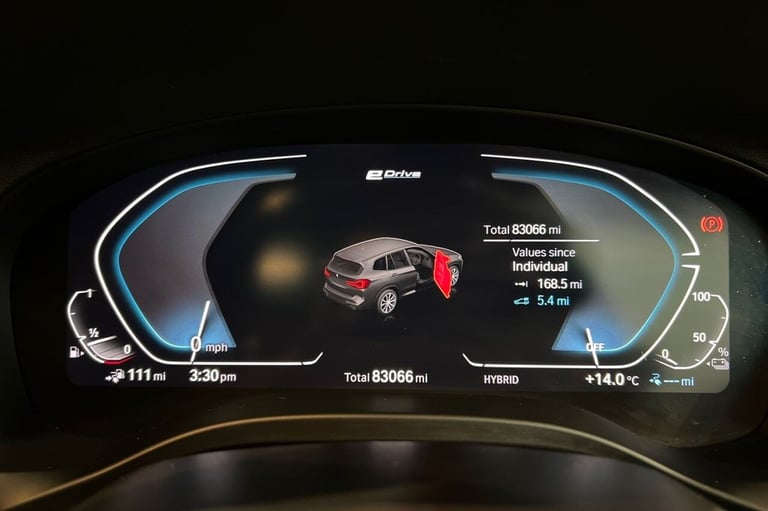 2022 71 BMW X3 2.0 30E 12KWH M SPORT SUV 5DR PETROL PLUG-IN HYBRID AUTO XDRIVE E