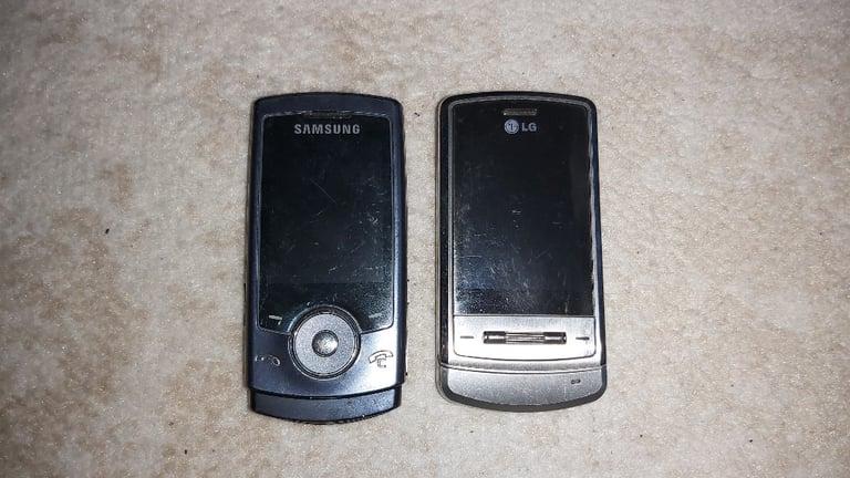 Samsung SGH-U600 and LG KE970 Old Slide Mobile Phones
