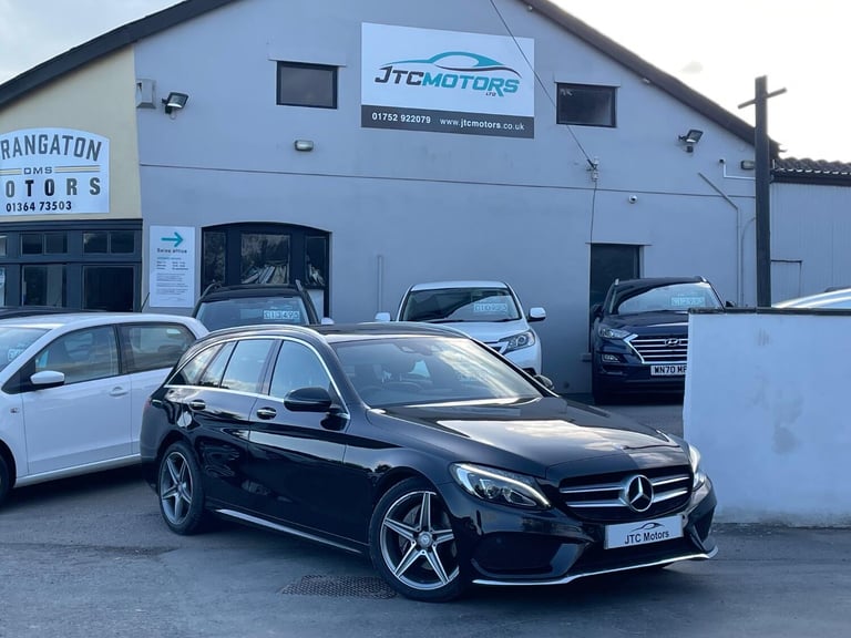 MERCEDES-BENZ C CLASS C220d AMG Line Premium Plus Estate Auto, black, diesel +