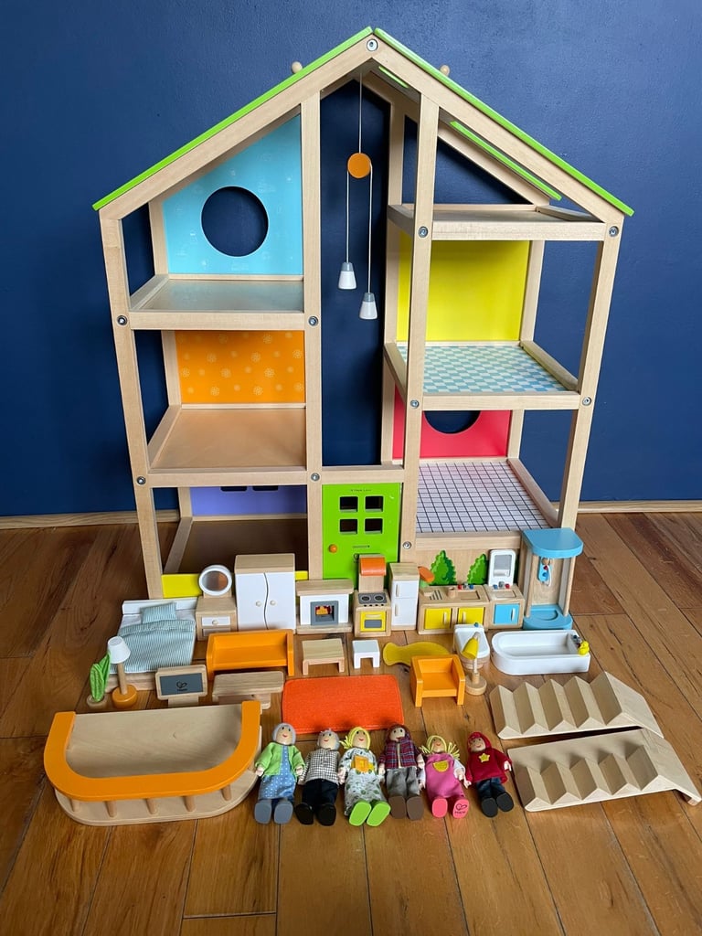 image for Doll House - Wooden Hape All-Season Doll House. 