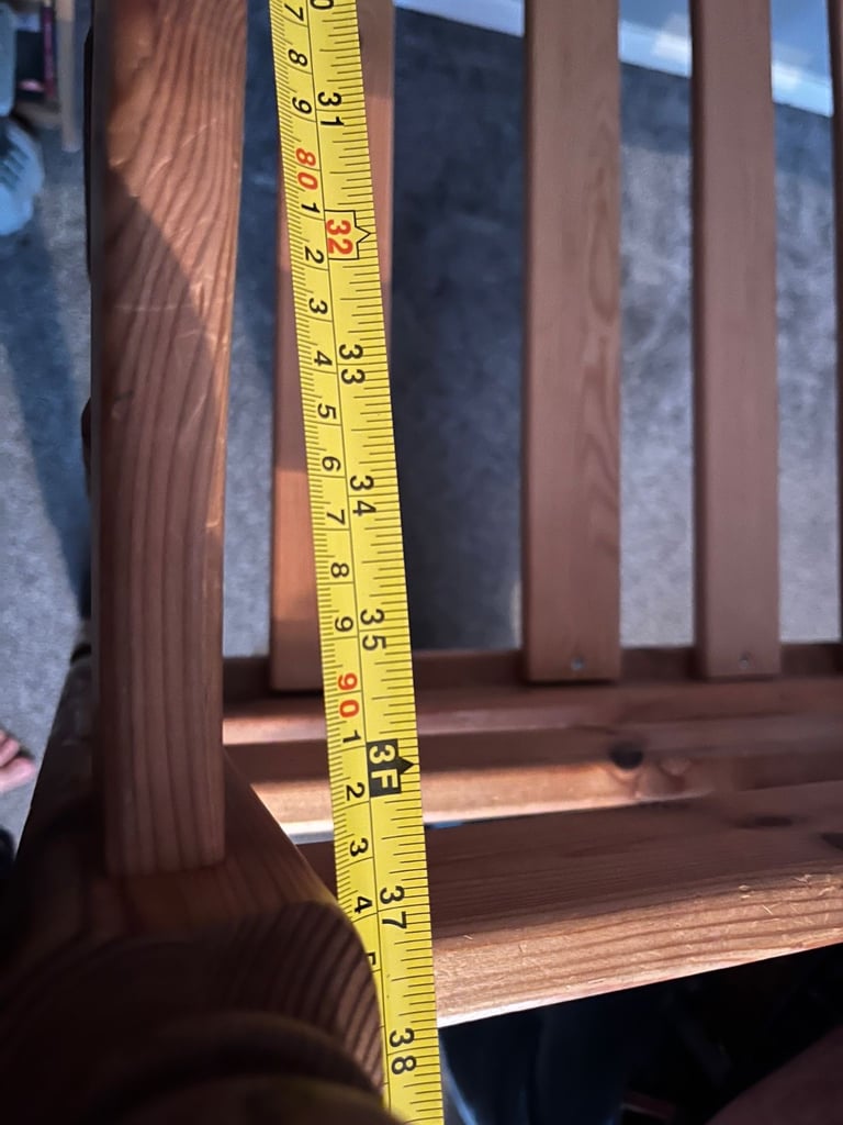 Wooden midsleeper single bed frame