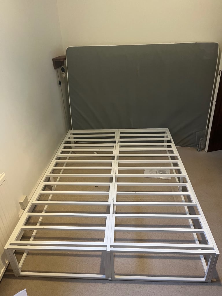 White Metal Bed Frame – Double – £45 ONO (SW14)