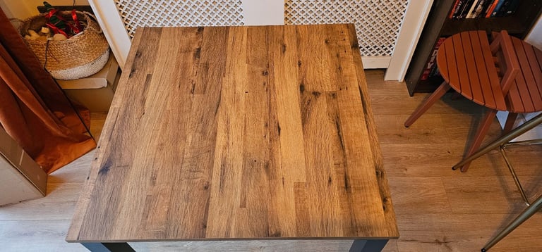 Next Bronx Oak Effect 4 Seater Square Dining Table
