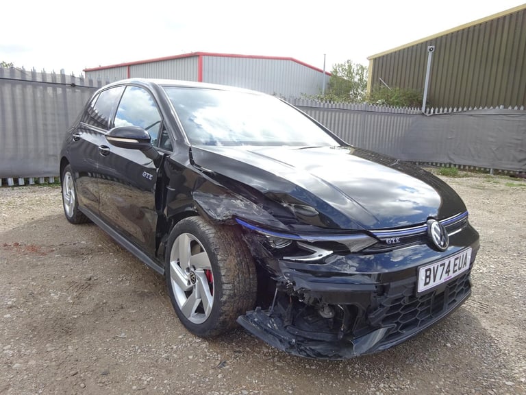 2024 74 REG VOLKSWAGEN GOLF GTE HYBRID AUTO DAMAGED REPAIRABLE SALVAGE