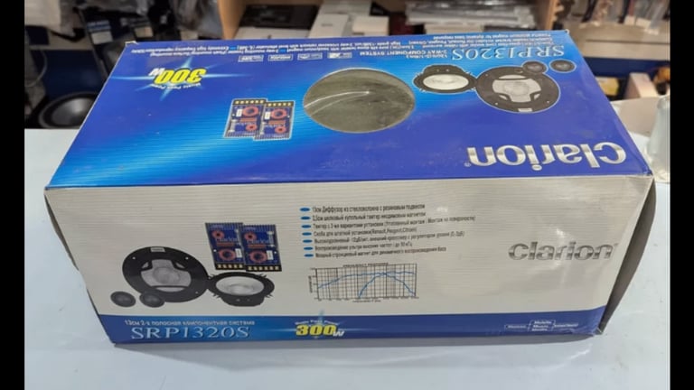 image for Clarion high end component set speakers clear loud sound 