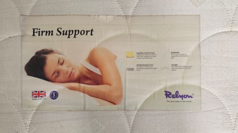 Relyon king size memory foam Mattress Firm support 