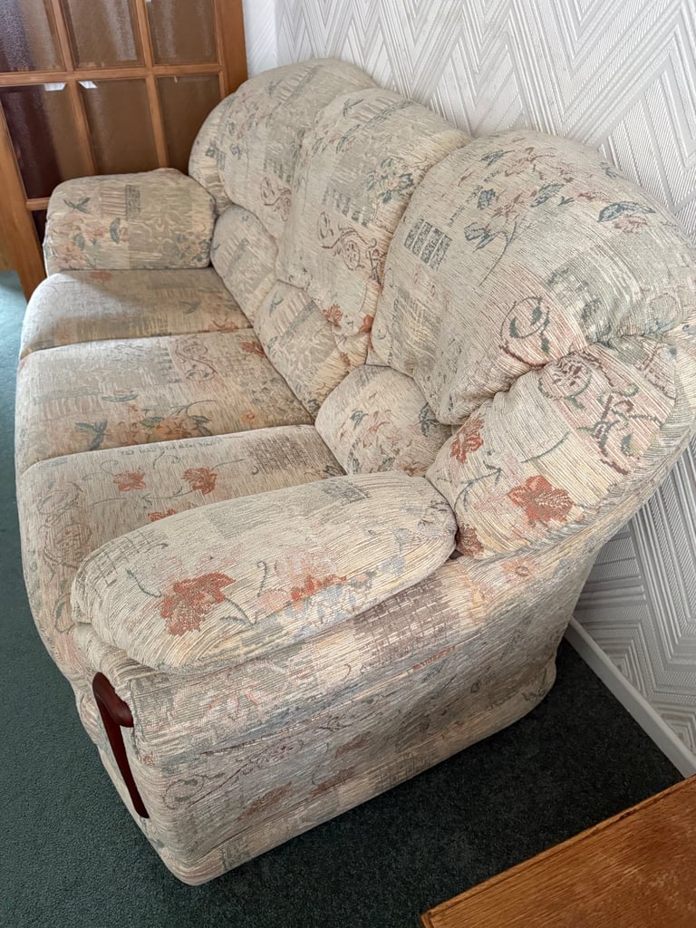 3-Piece Sofa Suite - one 3-Seater Sofa and two single Recliners