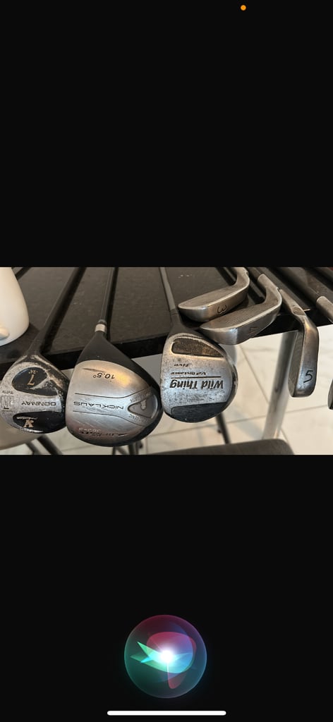 image for Golf clubs & Trolly, Stored in garage for 2yrs so need cleaning